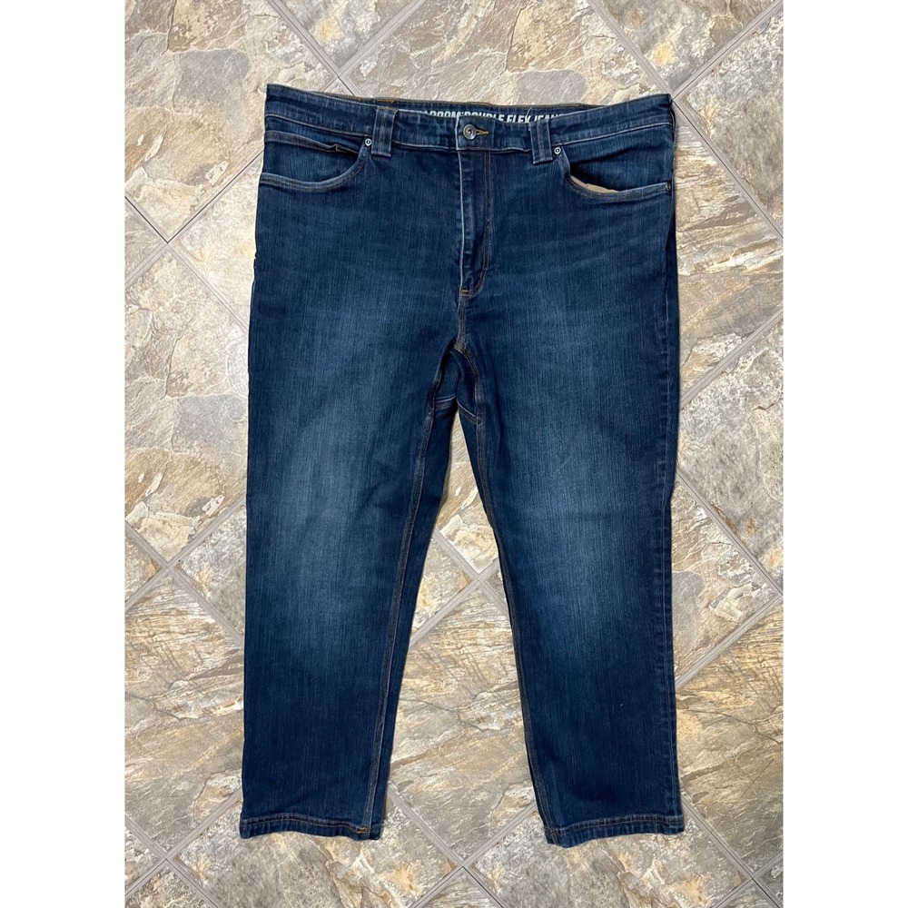 Duluth Trading Co Ballroom Double Flex Jeans Mens 40x30 Blue Stretch
